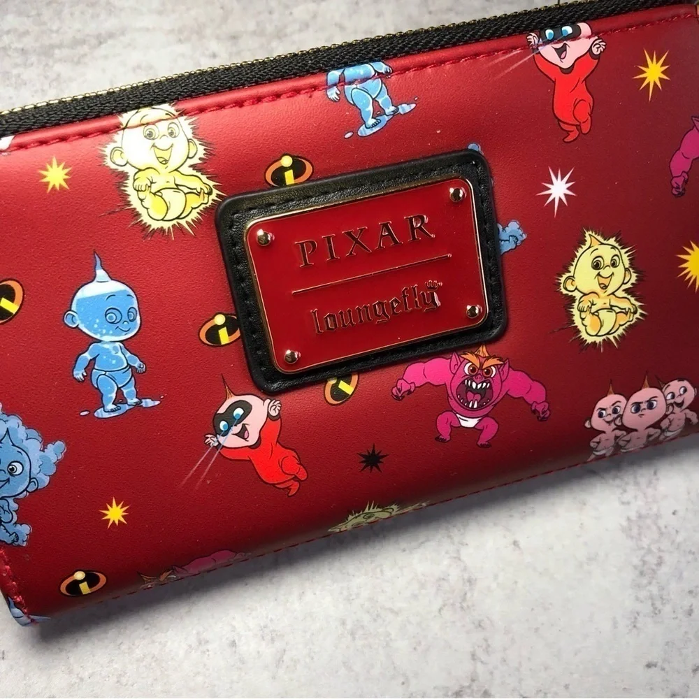 Loungefly Disney Pixar The Incredibles Jack Jack AOP Wallet NWT